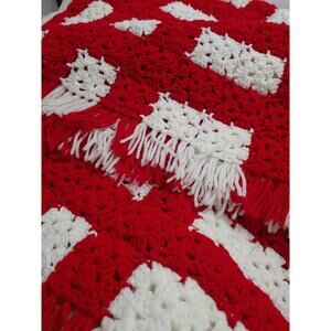 Hand Crocheted Lap Afghan Blanket